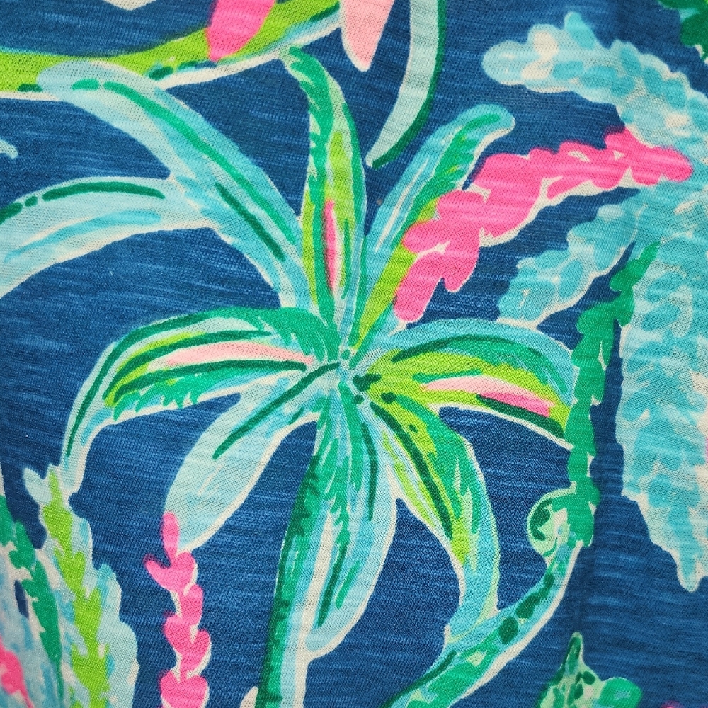 Lilly Pulitzer Etta Long Sleeve Tee In Sweet Escape- Large - Picture 5 of 5